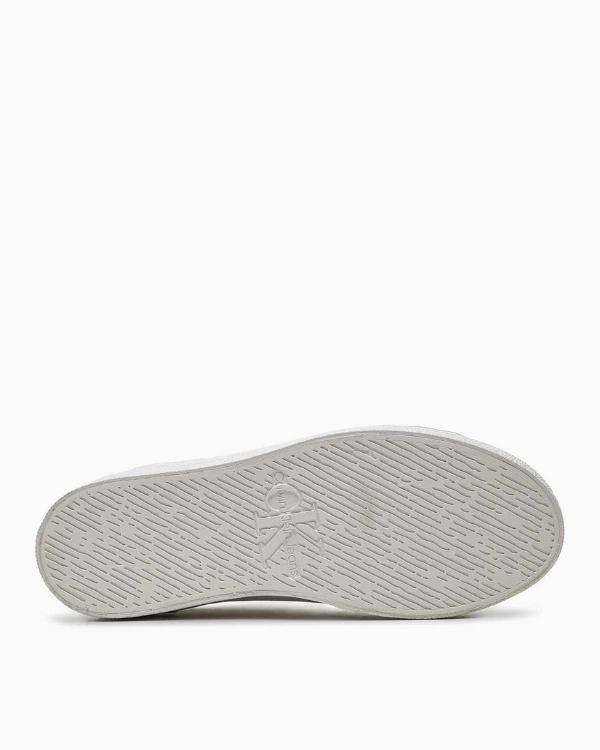 Calvin Klein Flatform Lace Up Sneakers Bright White/Silver