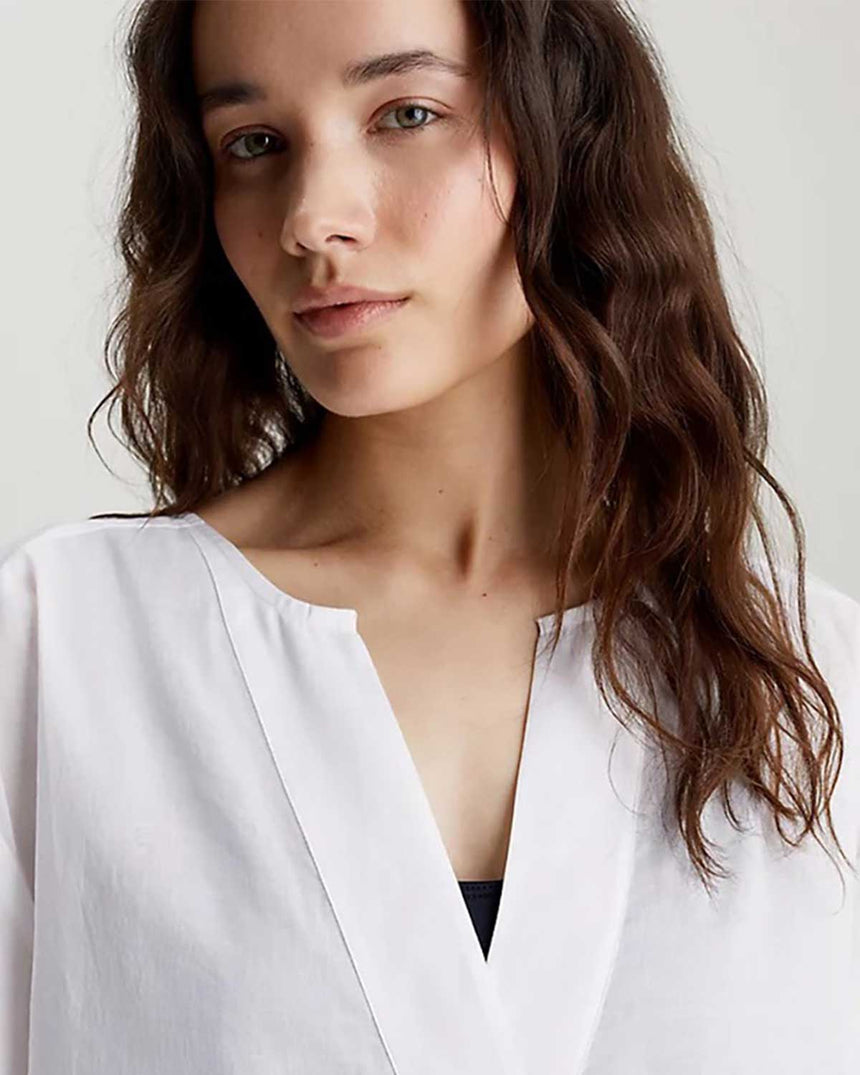 Calvin Klein Cover Up Dress Kaftan Plaj Elbisesi White