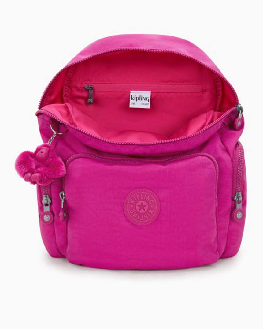 Kipling City Zip S Basic Sırt Çantası Glowing Fuchsia