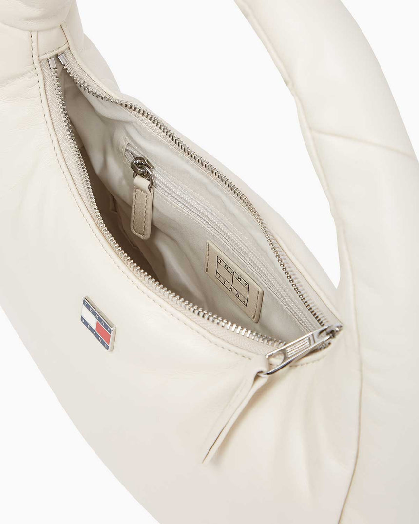 Tommy Hilfiger Pillow Mini Hobo Omuz Çantası Newsprint