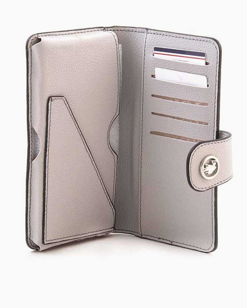 Us Polo Assn Small Kadın Cüzdanı Beyaz Gri - Açık Gri