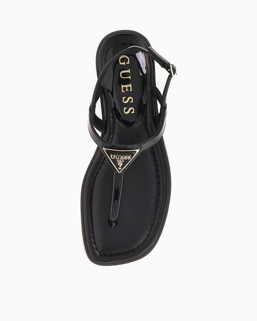 Guess Rainey4 Rugan Parmak Arası Sandalet Black
