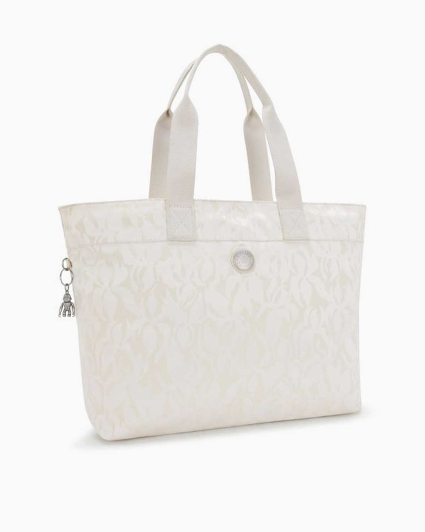 Kipling Colissa Up Elevated Jacquard Omuz Çantası Palm Beige