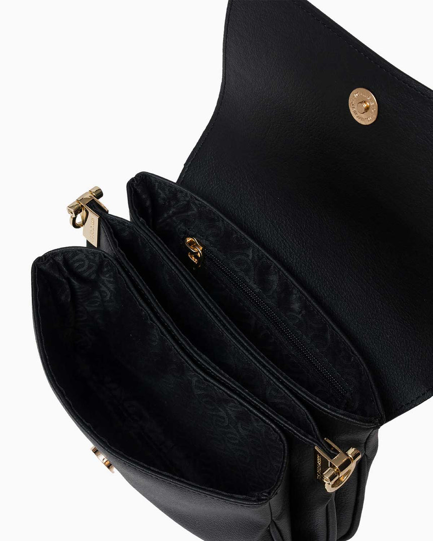 Us Polo Assn Mıknatıs Kapaklı Çapraz Askılı Çanta Siyah