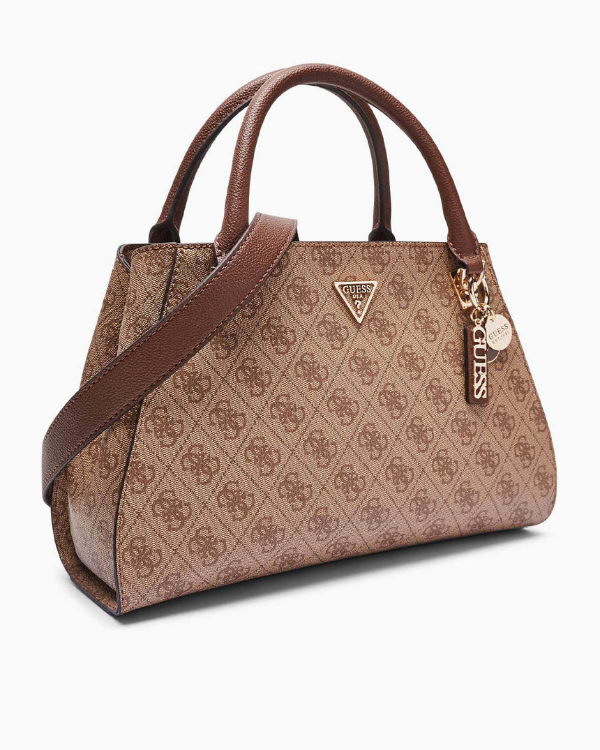 Guess Anadela Noelle II Luxury Kadın El Çantası Latte Logo / Brown