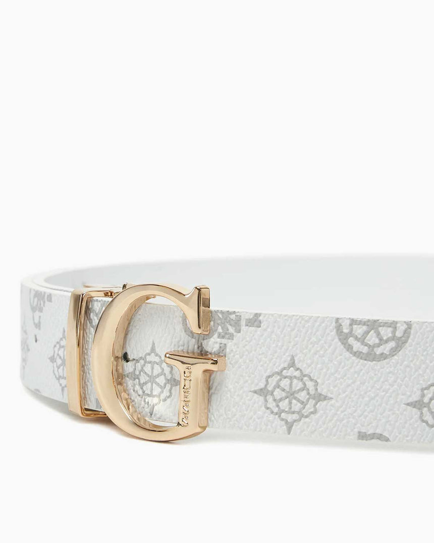 Guess Reversible Belts Kemer White Logo