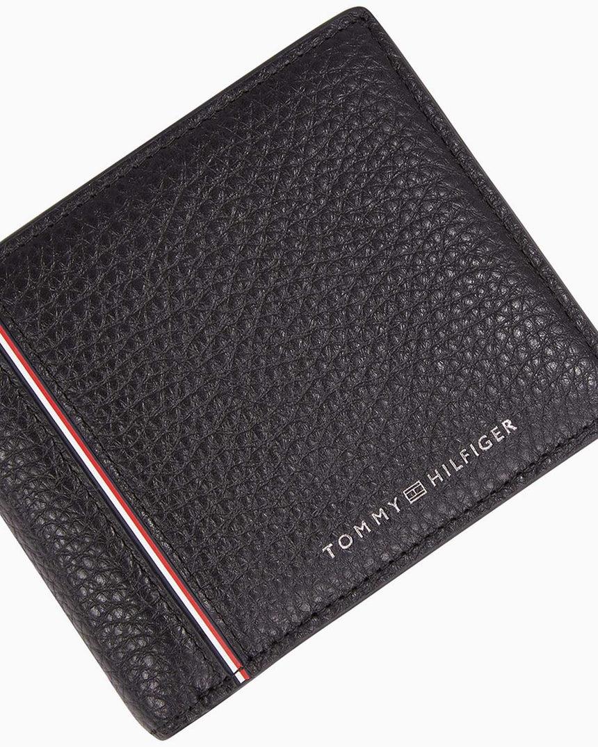 Tommy Hilfiger Corp Business Extra CC and Coin Erkek Cüzdan Black