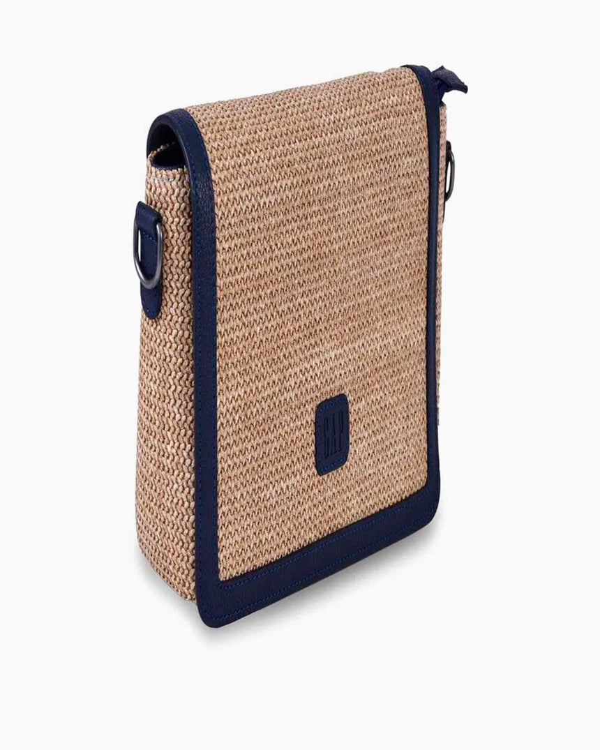 Gap Hasır Kumaş Çapraz Askılı Çanta Hasır - Lacivert