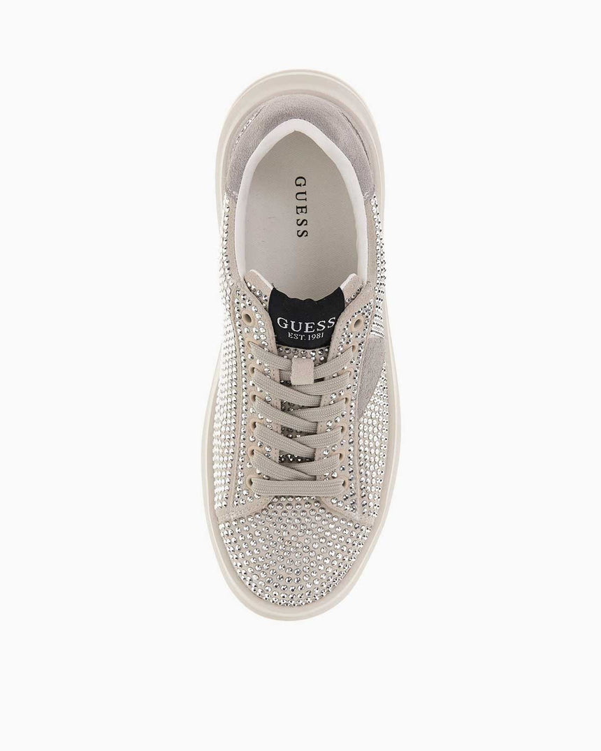 Guess Elbina Taşlı Kalın Taban Sneaker White