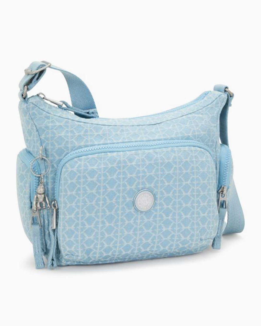 Kipling Gabbie S Denim Love Omuz Çantası Light Denim JQ