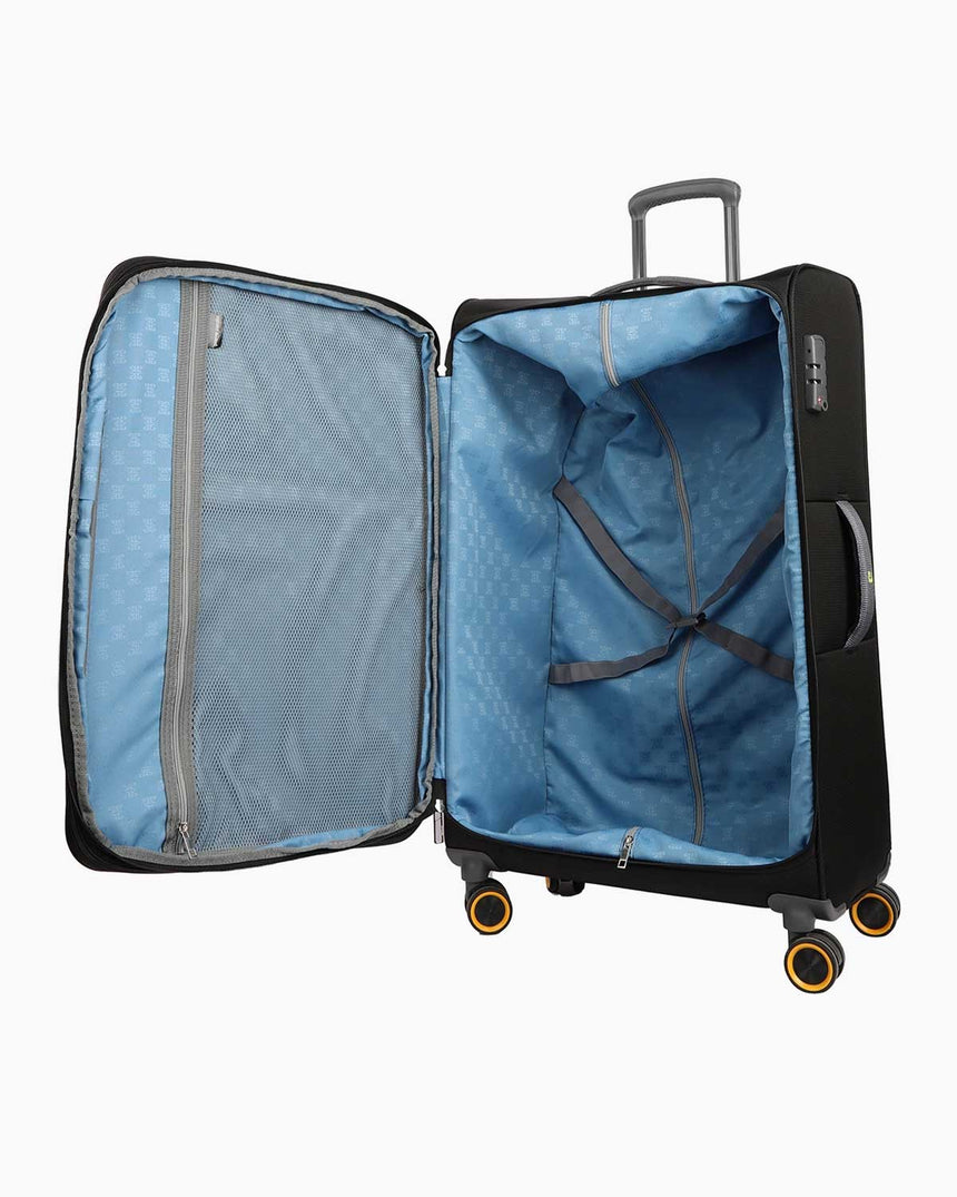 Pierre Cardin Büyük Boy Kumaş Valiz Siyah