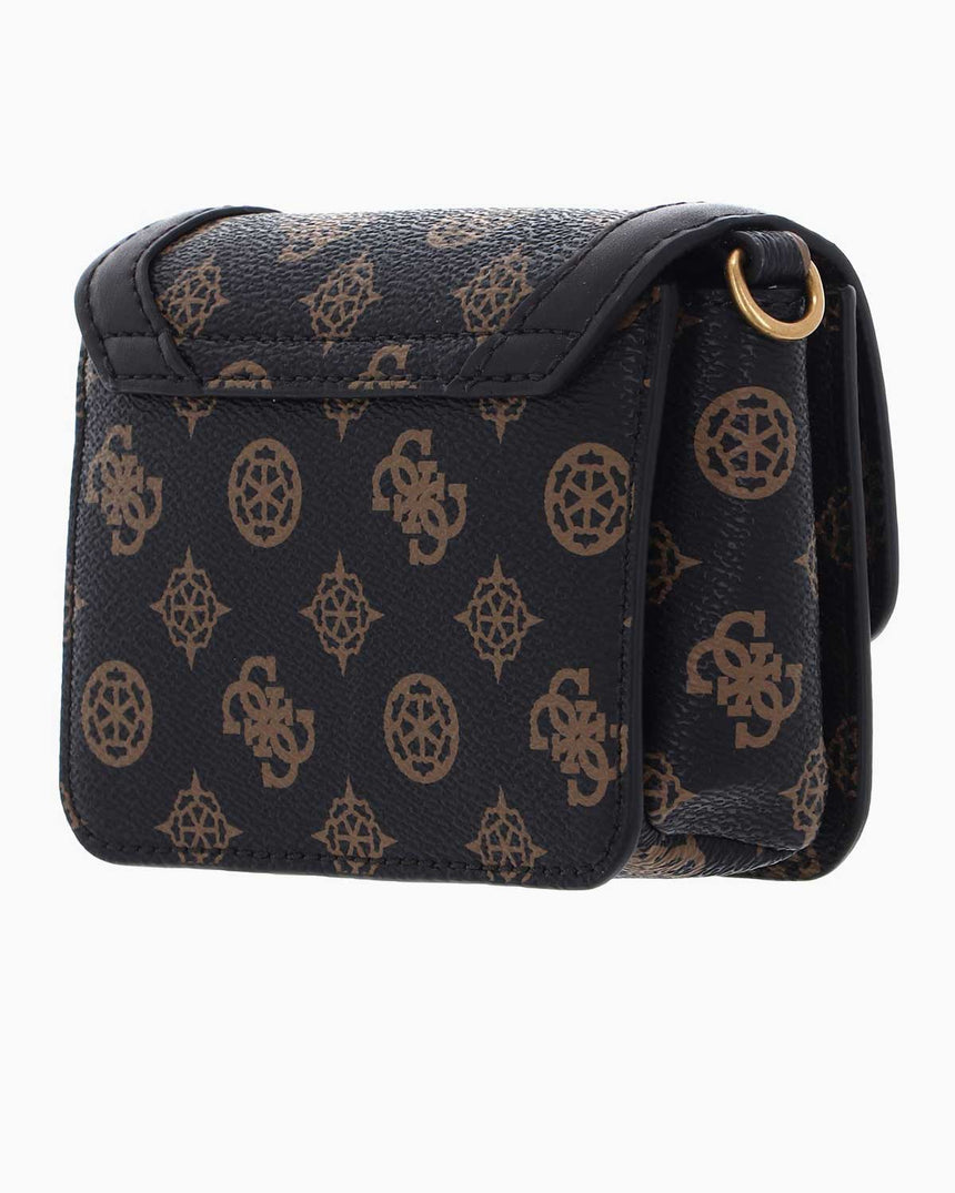 Guess Micro Mini Çapraz Askılı Çanta Mocha Logo