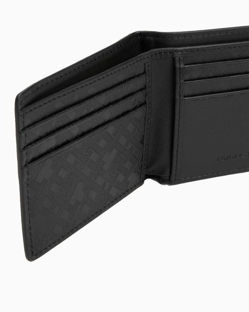 Tommy Hilfiger Monogram Mini Katlanabilir Cüzdan Black