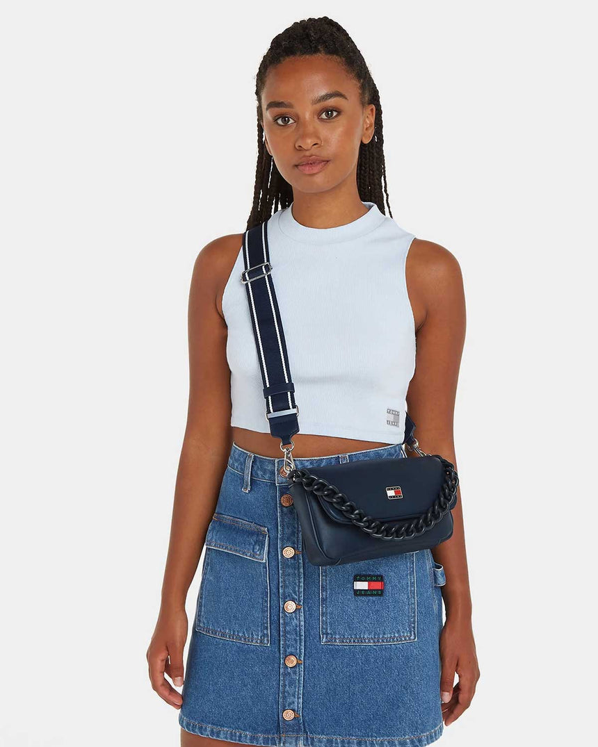 Tommy Hilfiger City Flap Crossover Zincirli El Çanta