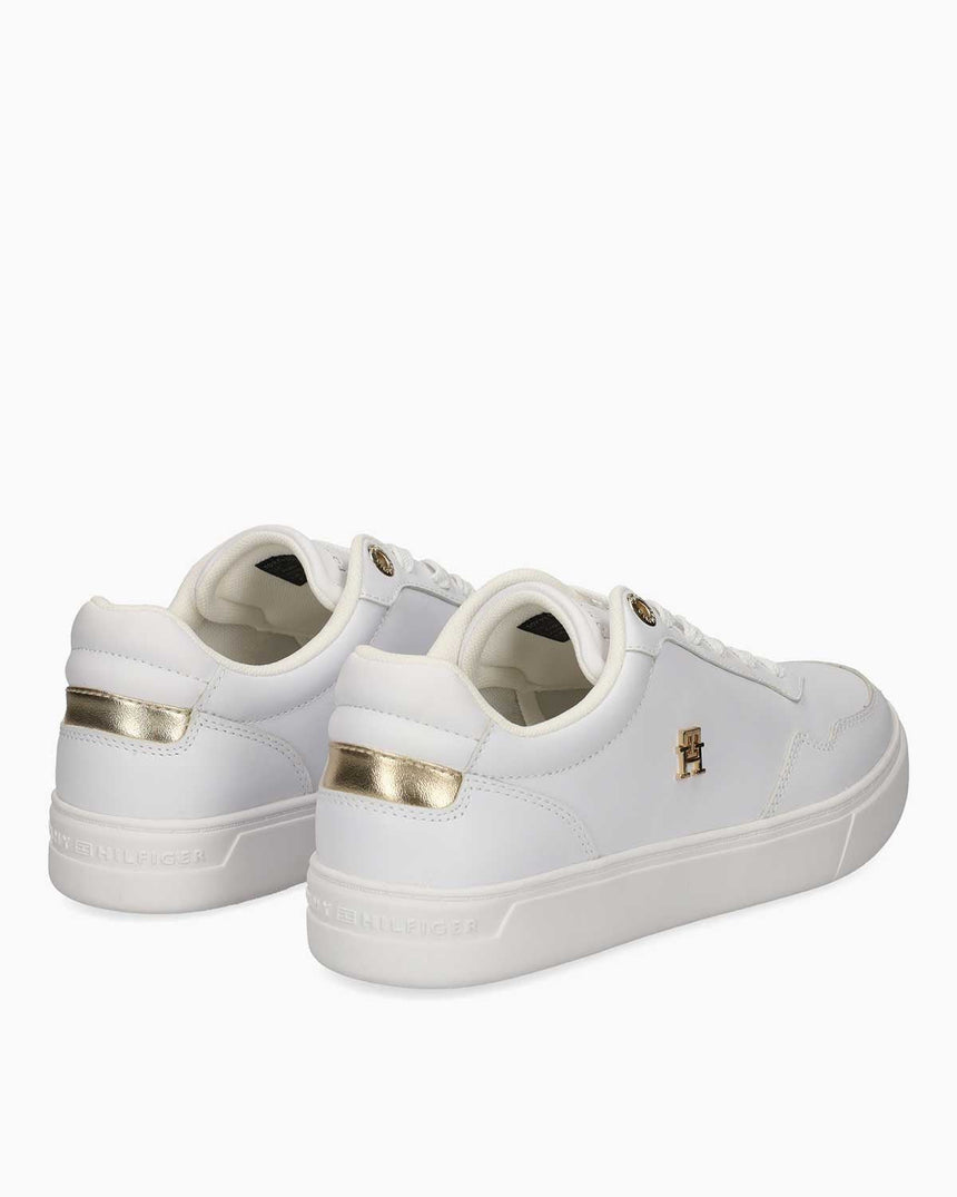 Tommy Hilfiger Seren Yükseltilmiş Kadın Sneaker White/Gold
