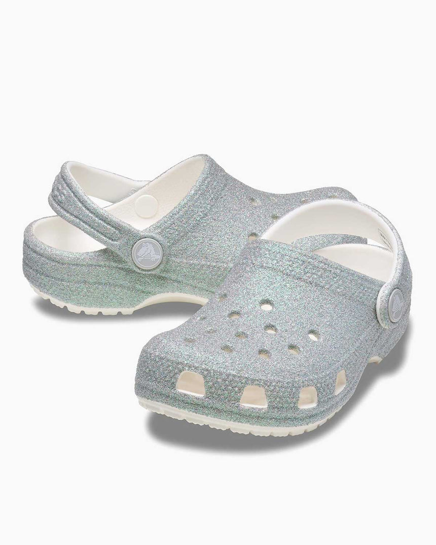 Crocs Classic Iridescent Glitter Terlik White