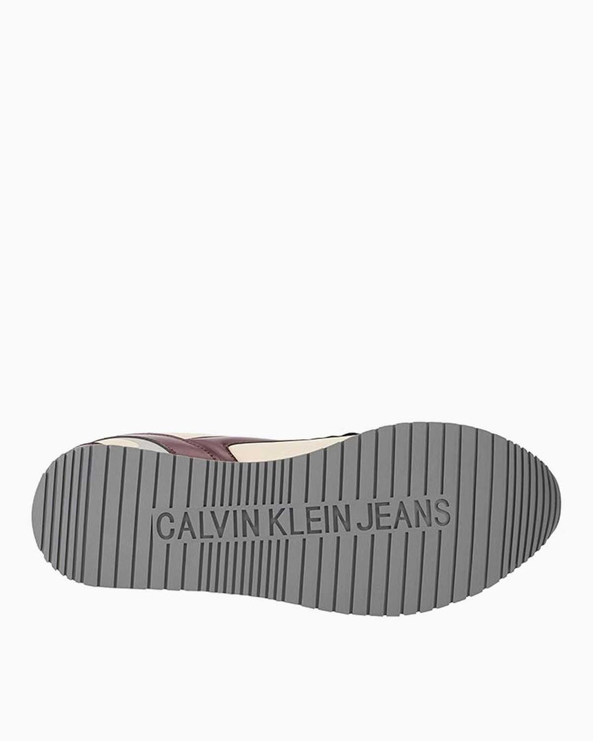 Calvin Klein Jeans Retro Runner Multilayer Sneakers Eggshell/Bitter Chocolate