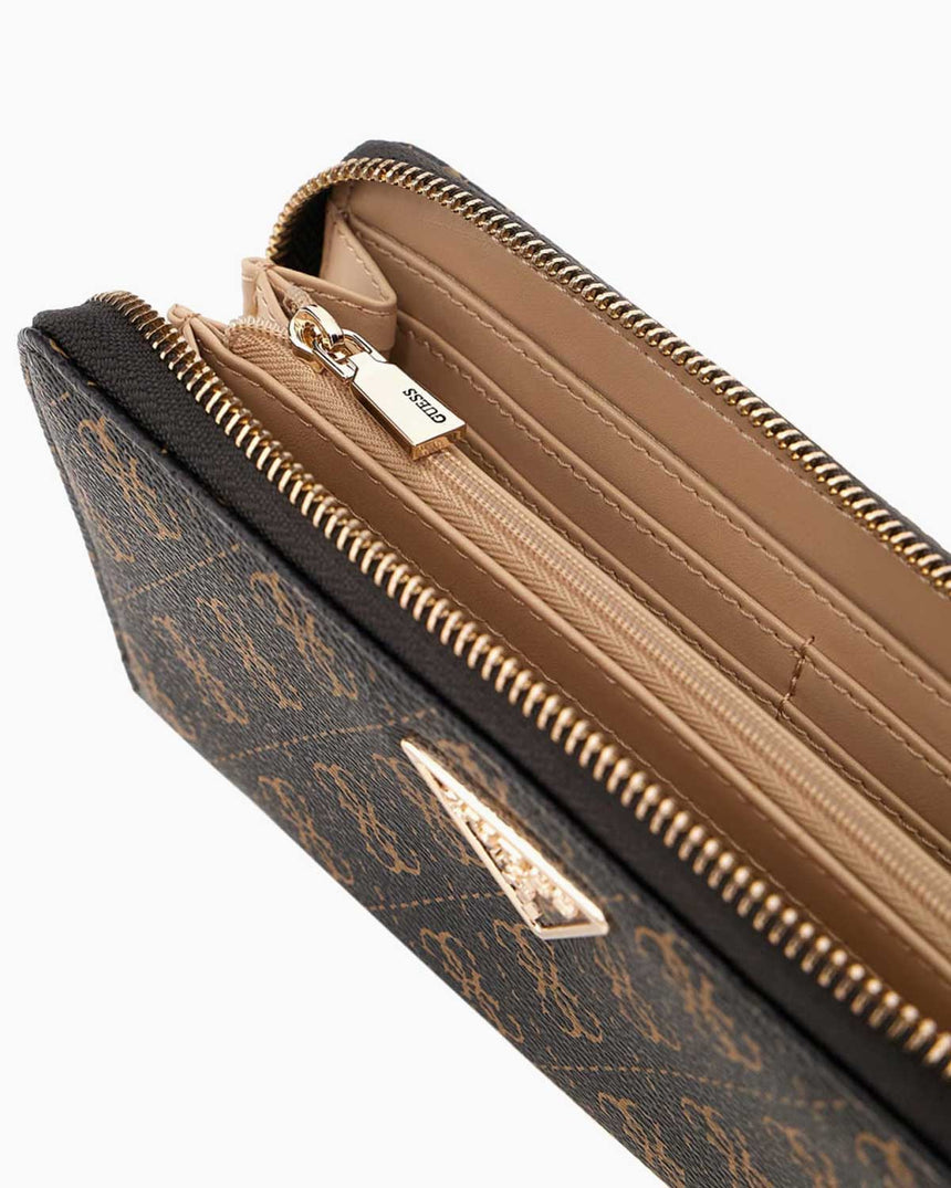 Guess Laurel Slg Large Logolu Cüzdan Brown Logo