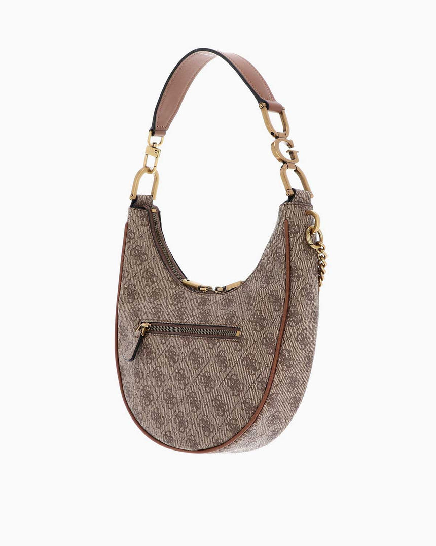 Guess Dagan Convertile Zincir Detaylı Omuz Çantası Latte Logo