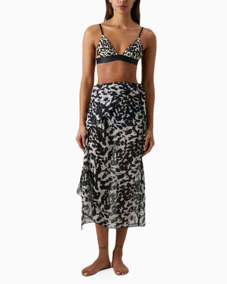 Calvin Klein Print Desenli Pareo Black