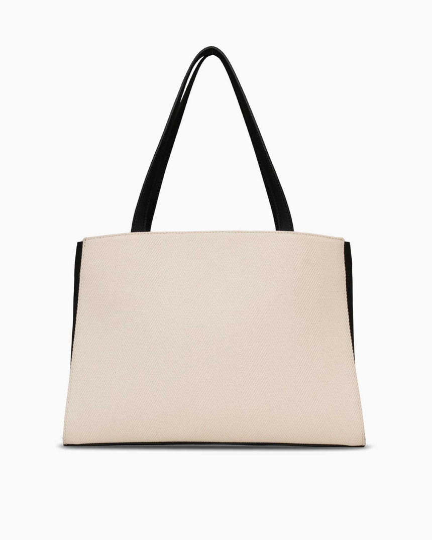 Nautica Logolu El Çantası Bej - Siyah