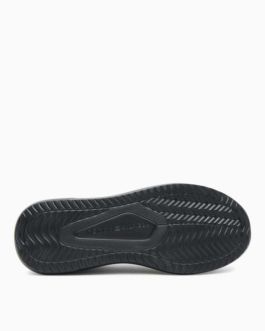 Tommy Hilfiger Haven Parlak Deri Erkek Sneaker Black