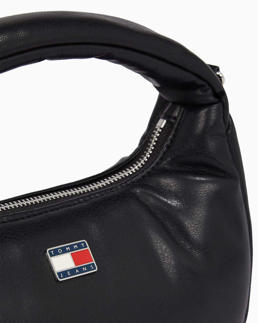 Tommy Hilfiger Pillow Mini Hobo Ayarlanabilir Çapraz Askılı Çanta Black