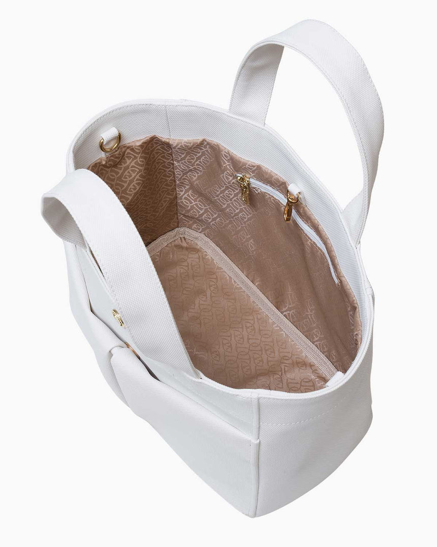 Us Polo Assn Kalın Askı Detaylı El Çantası Beyaz