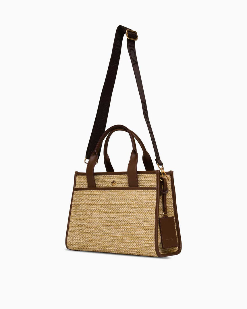 Nautica Logolu El Çantası Bej - Açık Kahve