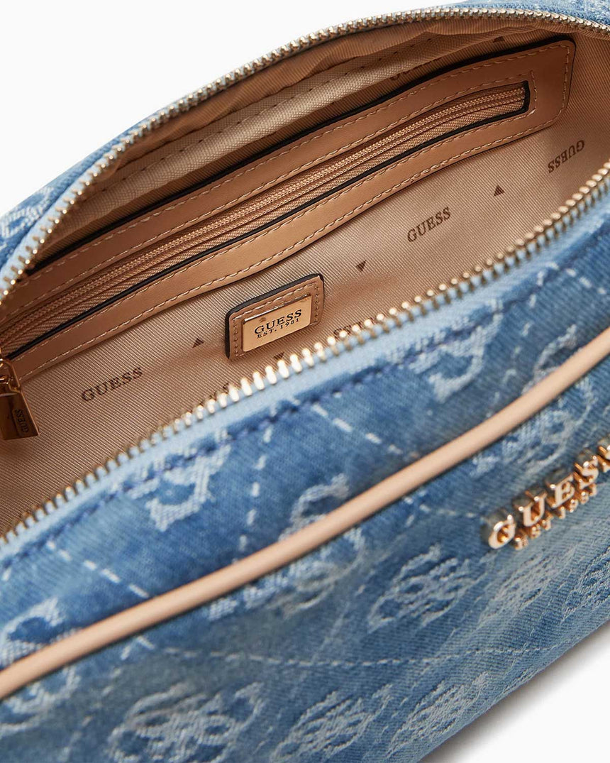 Guess Cerelia Ayarlanabilir Omuz Çantası Denim Logo