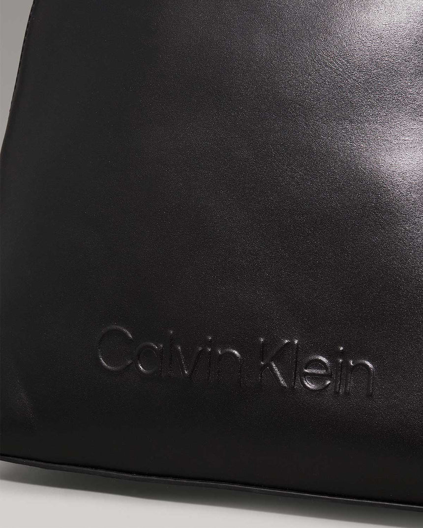 Calvin Klein Embossed Round Backpack Sırt Çantası CK Black