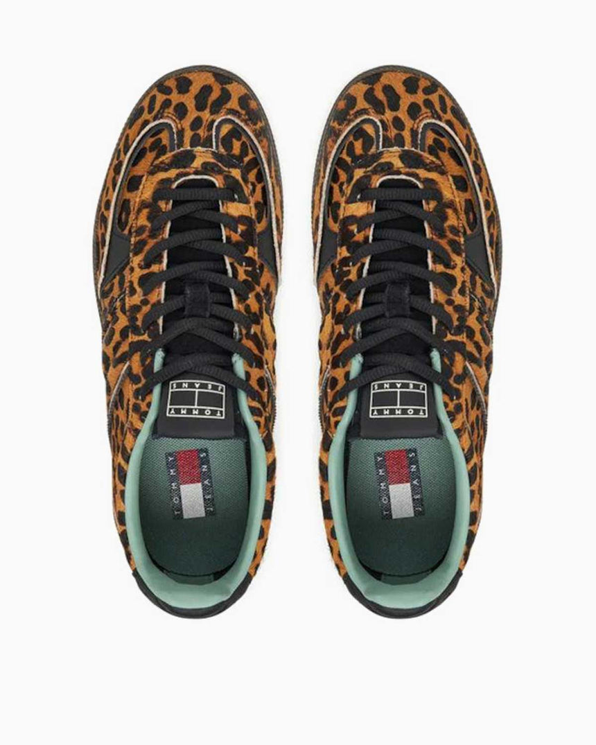 Tommy Hilfiger The Greenwich Edge Leopar Kadın Sneaker Ivory/Leopard