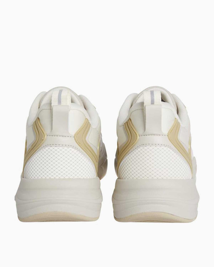 Calvin Klein Tennis Lace Up Logolu Sneakers Creamy White/Eggshell/Khaki