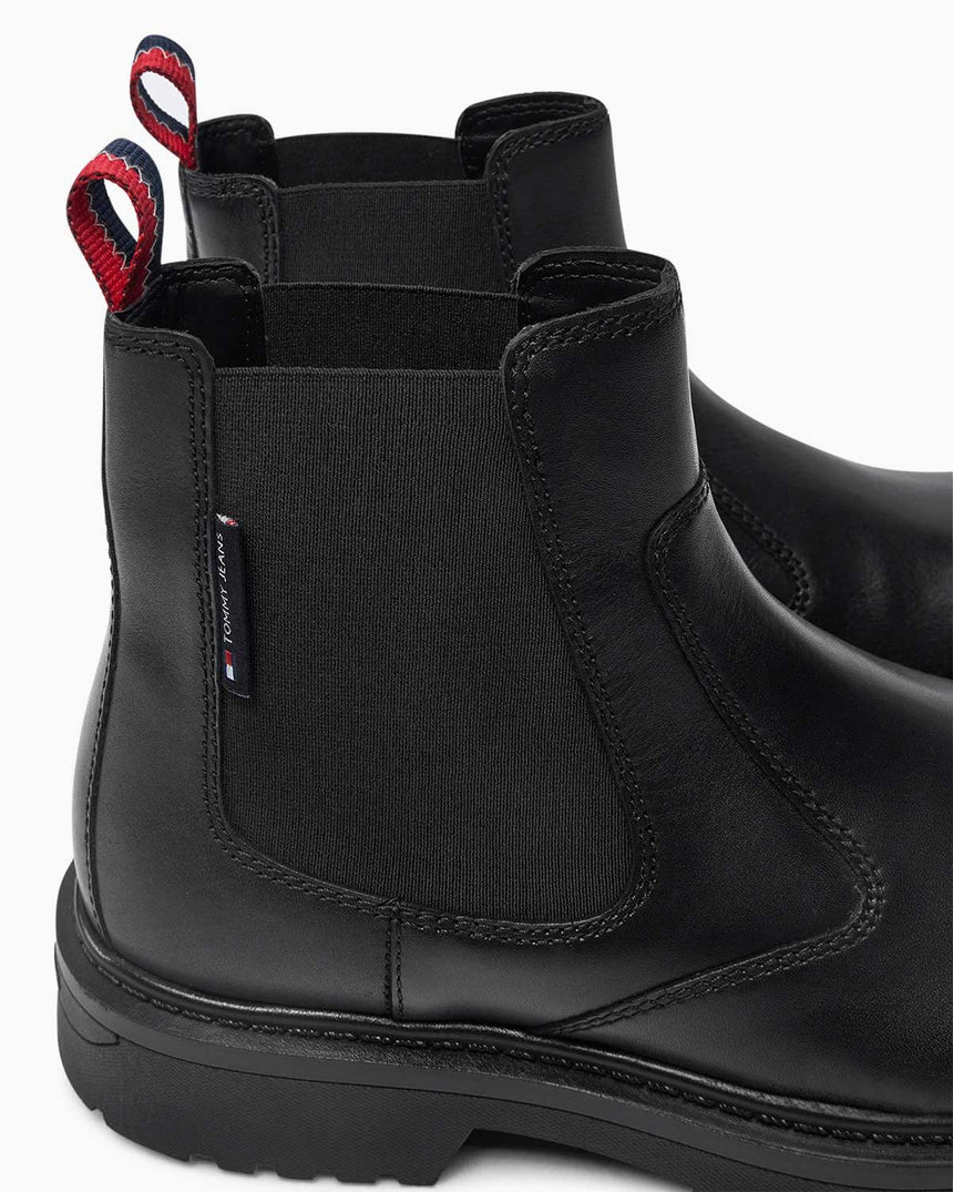 Tommy Jeans Chelsea Mid Boots Black