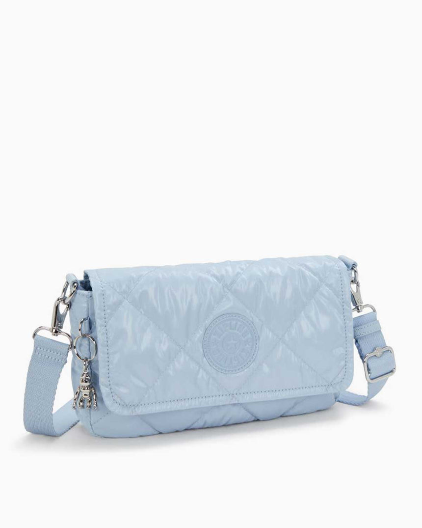 Kipling Aras Quilted Shoulder Bag Omuz Çantası Glowing Blue Ql