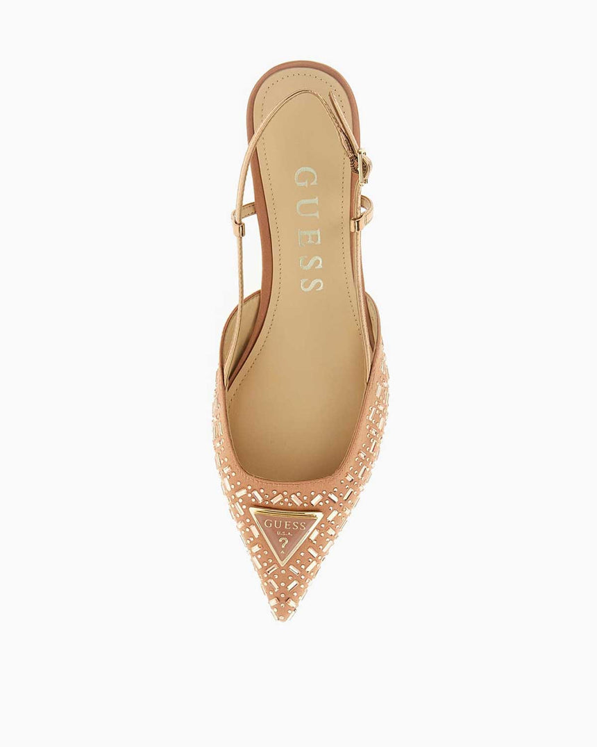 Guess Jessyn Taşlı Mini Topuklu Ayakkabı Blush