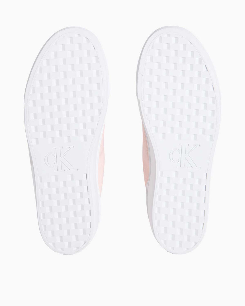 Calvin Klein Vulc Flatform Sneaker Silver Peony/Bright White