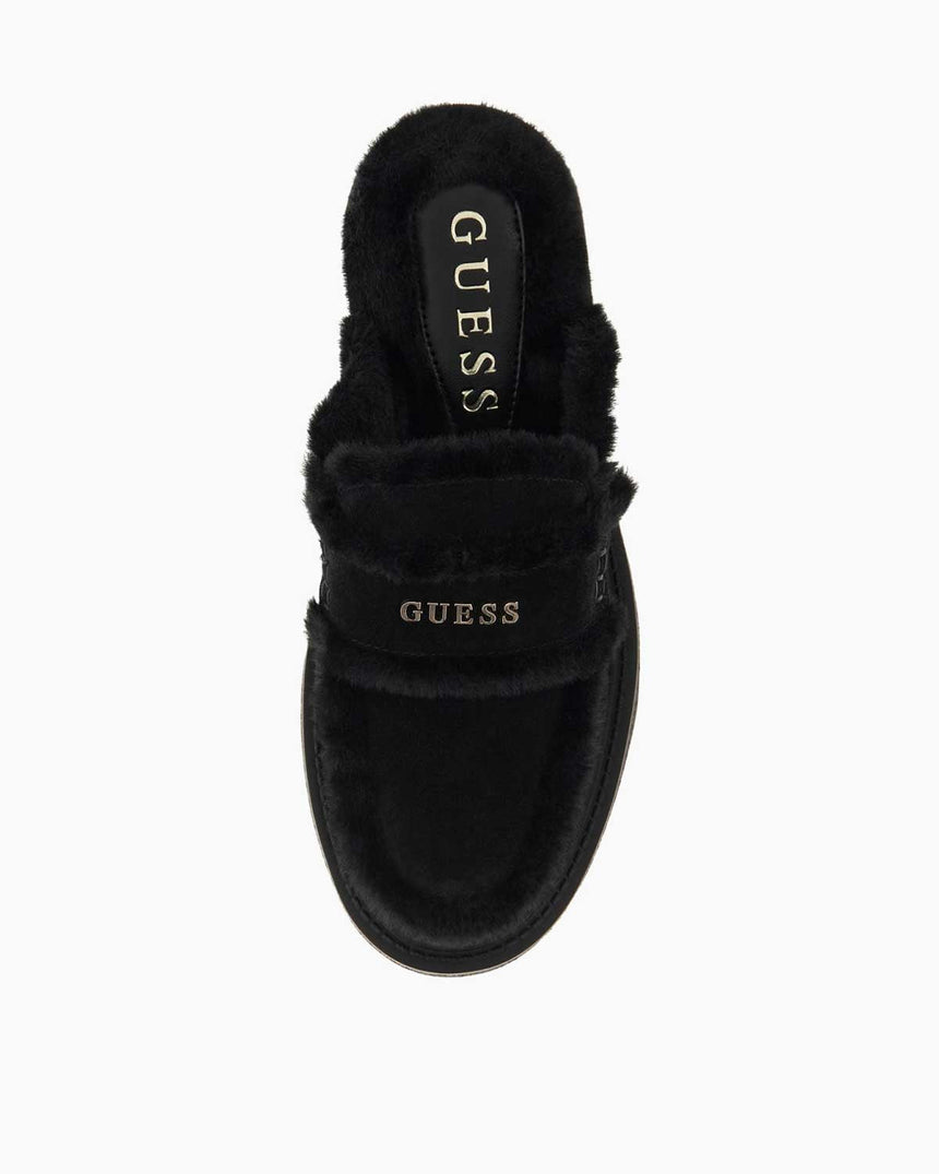 Guess Yaneta Kadın Deri Karışımlı Terlik Black