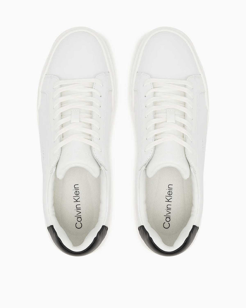 Calvin Klein Avenue Kısa Kalın Taban Erkek Sneaker Bright White/Black