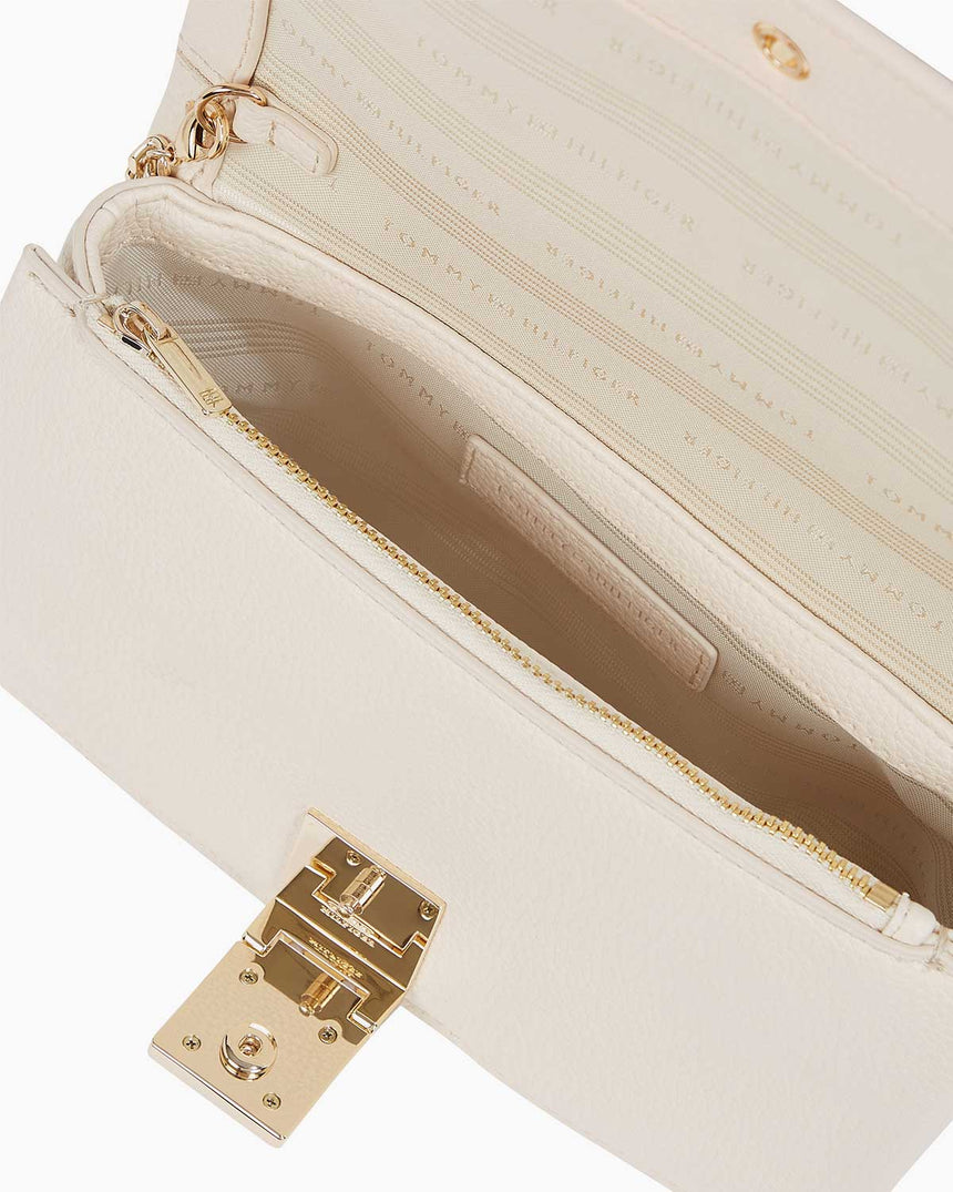 Tommy Hilfiger Heritage Flap Chain Çapraz Askılı Çanta Sugarcane