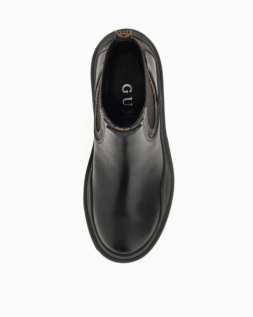 Guess Footwear Logolu Bot Black Brass