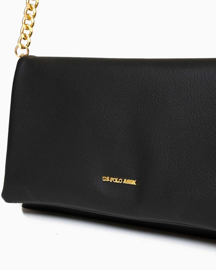 Us Polo Assn Zincir Detaylı Çapraz Askılı Çanta Siyah