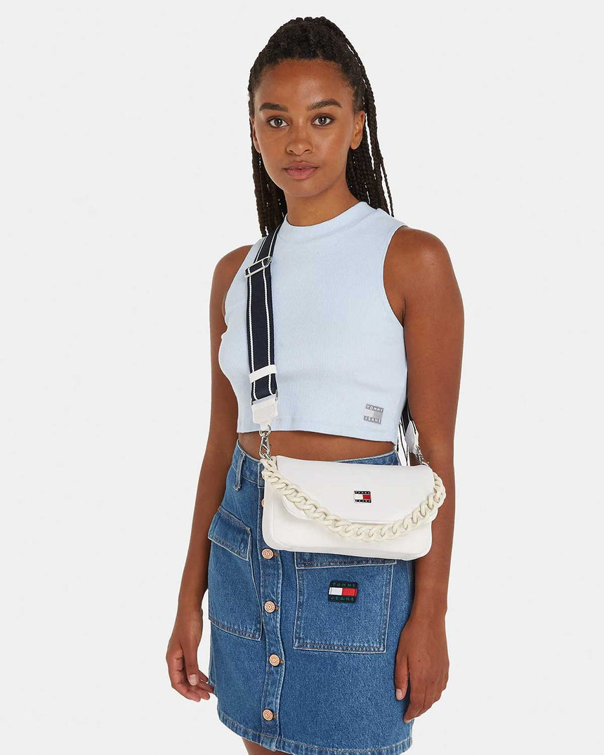 Tommy Hilfiger City Flap Crossover Zincirli El Çanta