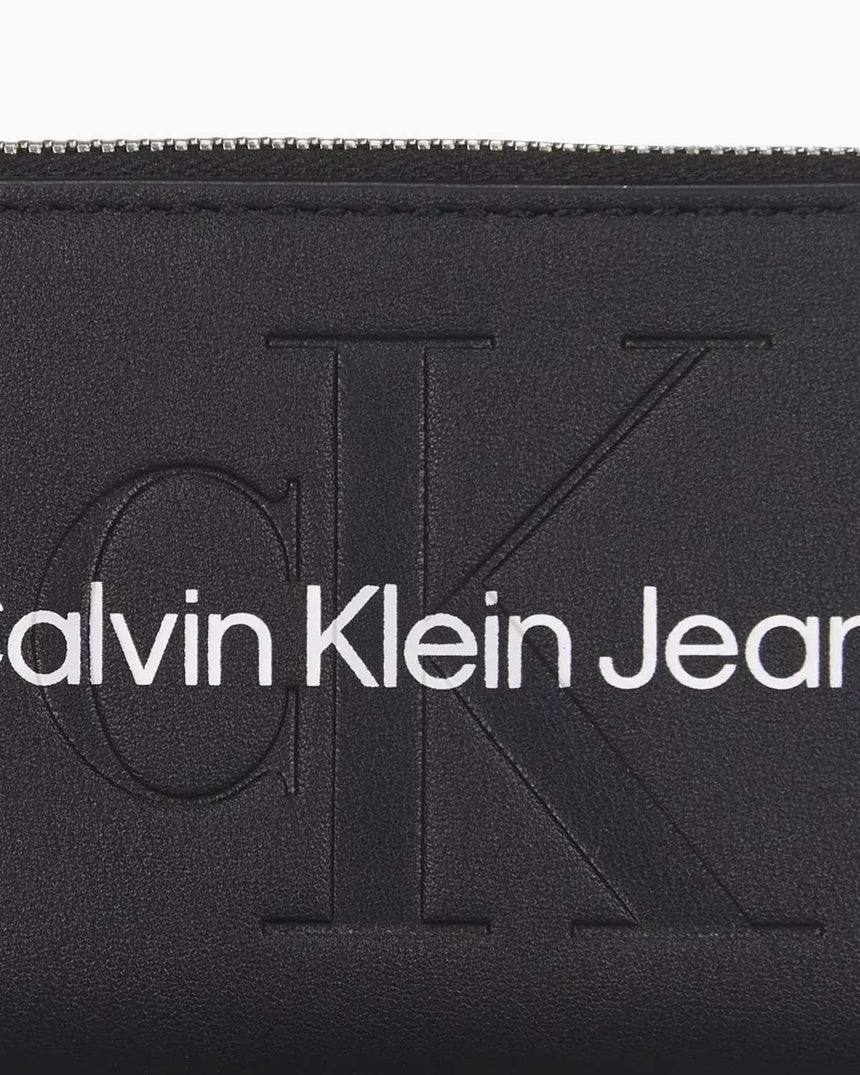Calvin Klein Sculpted Zip Around Mono Cüzdan Black