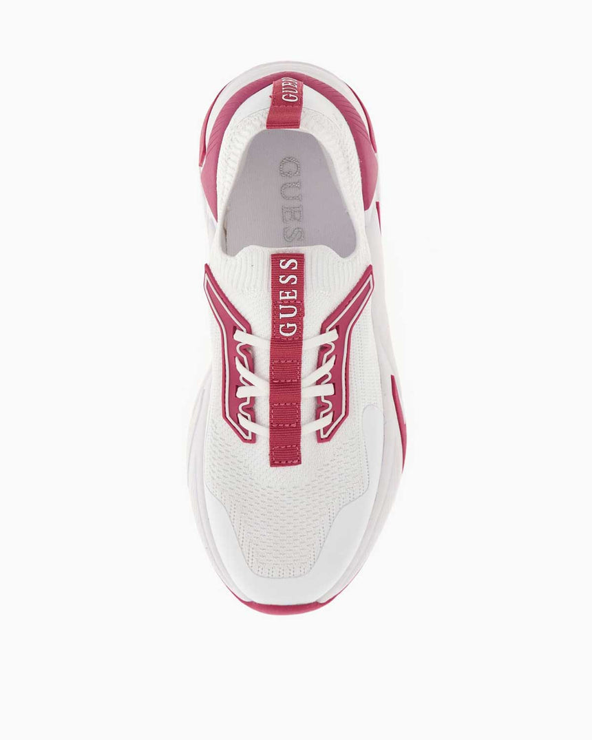 Guess Gaxtin Logolu Sneaker White Fuchsia