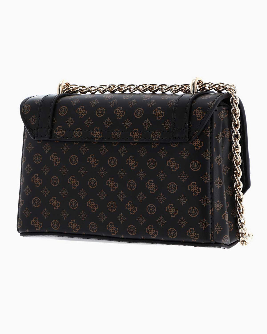 Guess Emilee Zincirli Mini Çapraz Askılı Çanta Mocha Logo