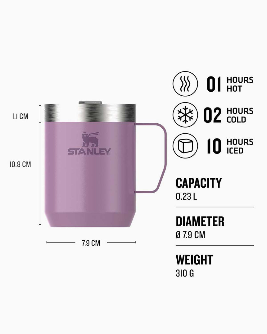 Stanley The Stay-Hot Camp Mug 0.23L / 8oz Tutma Kulplu Termos Bardak Lilac Gloss