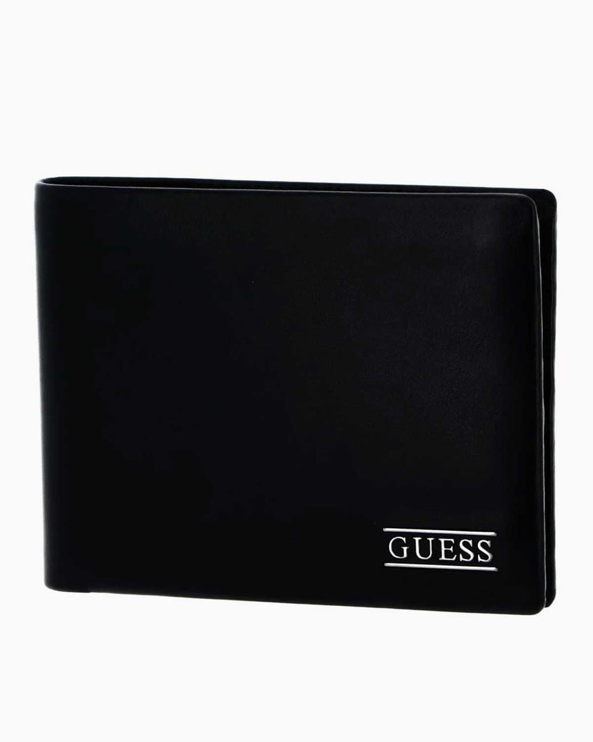 Guess New Boston Erkek Katlanabilir Deri Cüzdan Black