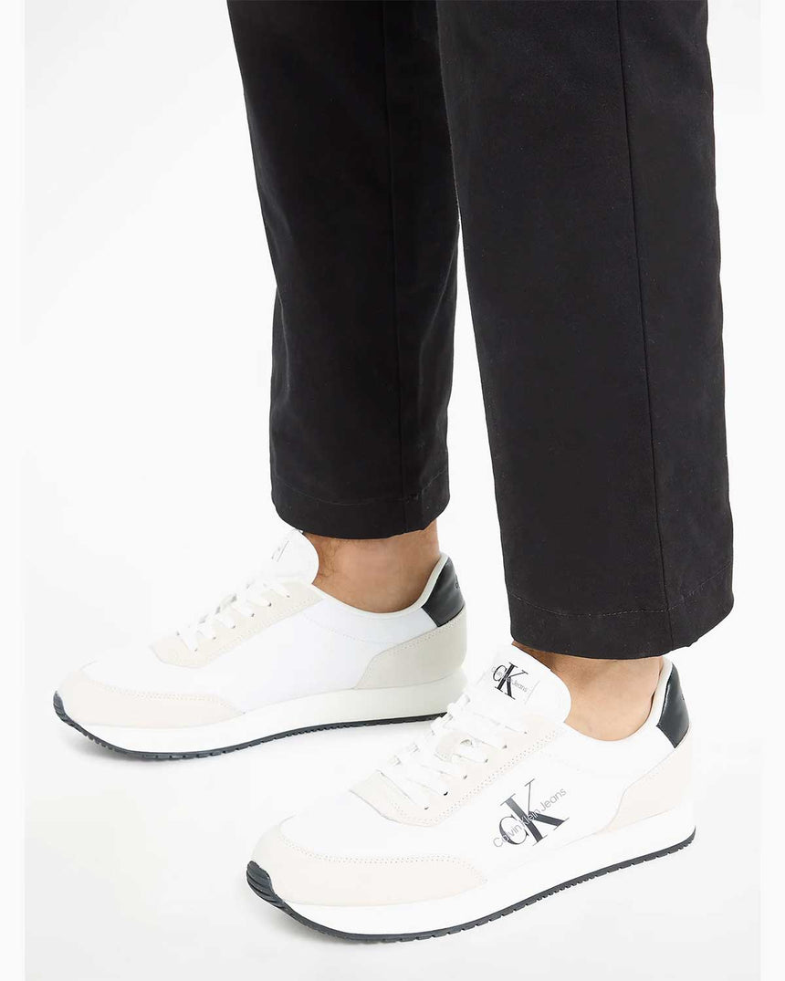 Calvin Klein Retro Runner Low Top Sneakers Bright White