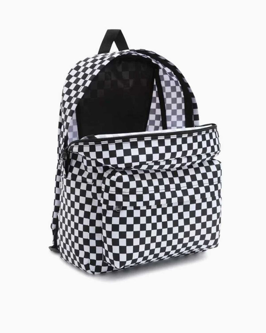 Vans Old Skool Check Damalı Desen Unisex Sırt Çantası Siyah - Beyaz